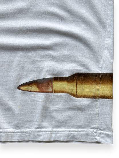 2000's Oakley Lateral Bullet White Tee (S/M)