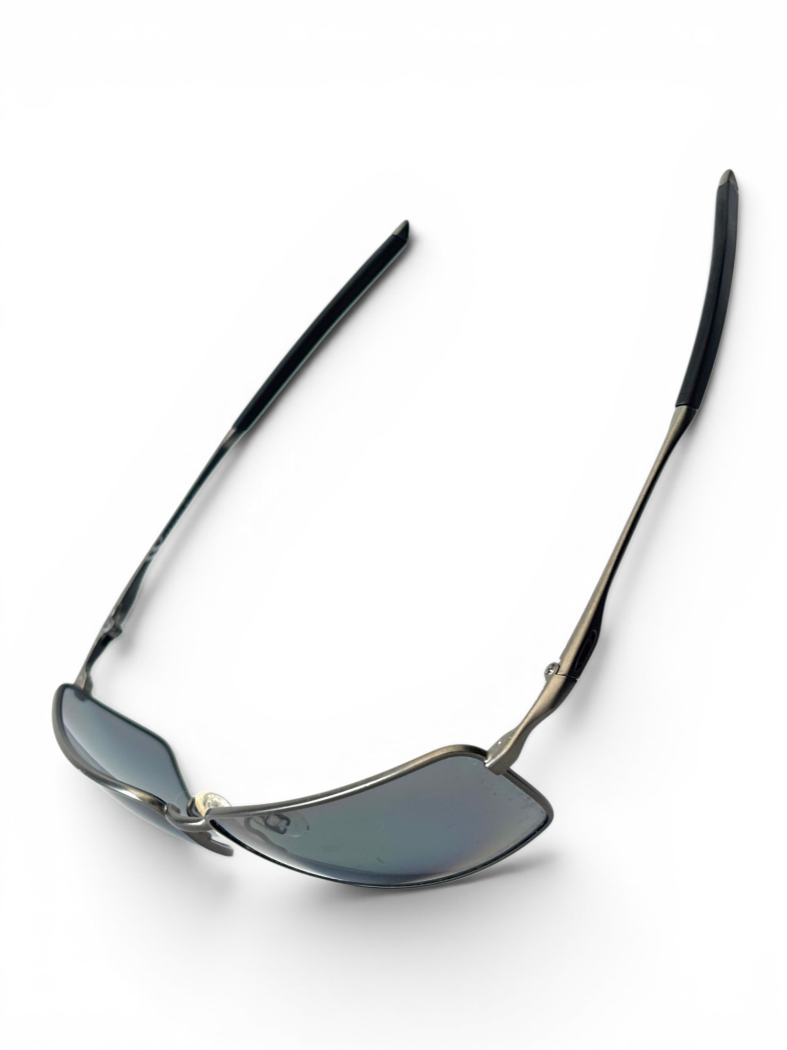 2005 Oakley Square Wire 2.0 Pewter / Black Iridium Sunglasses