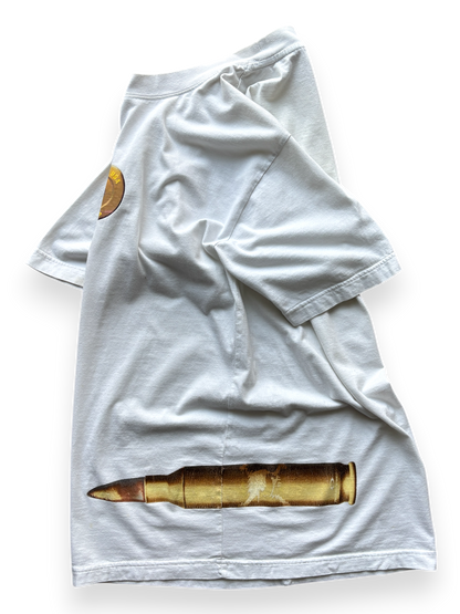 2000's Oakley Lateral Bullet White Tee (S/M)