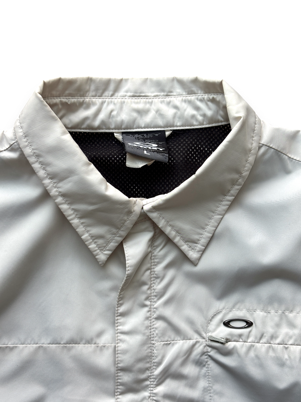 2005 Oakley Eggshell Shirt Jacket Metal Icon (L)
