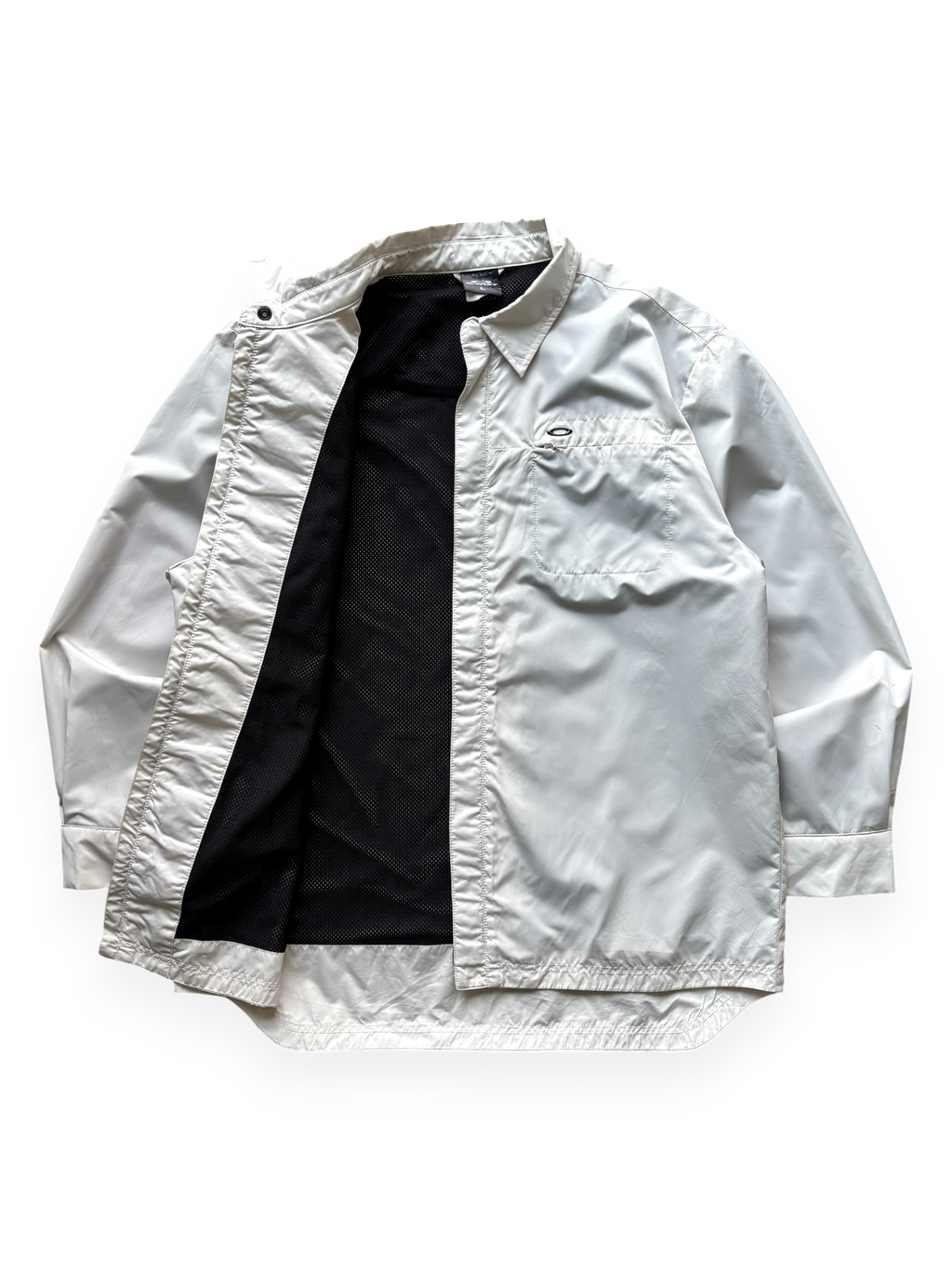 2005 Oakley Eggshell Shirt Jacket Metal Icon (L)