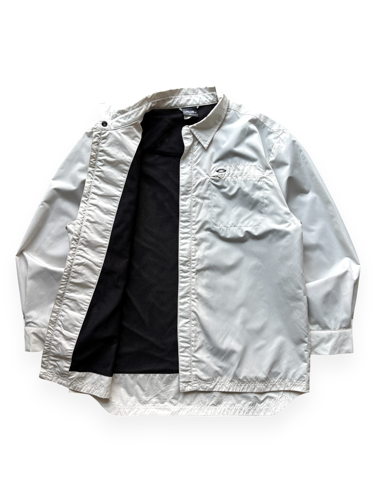 2005 Oakley Eggshell Shirt Jacket Metal Icon (L)