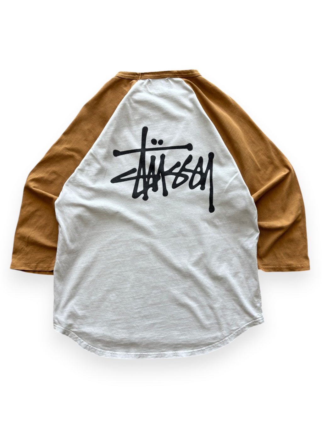 2021 Stüssy Two Tone Raglan Logo Tee (M)