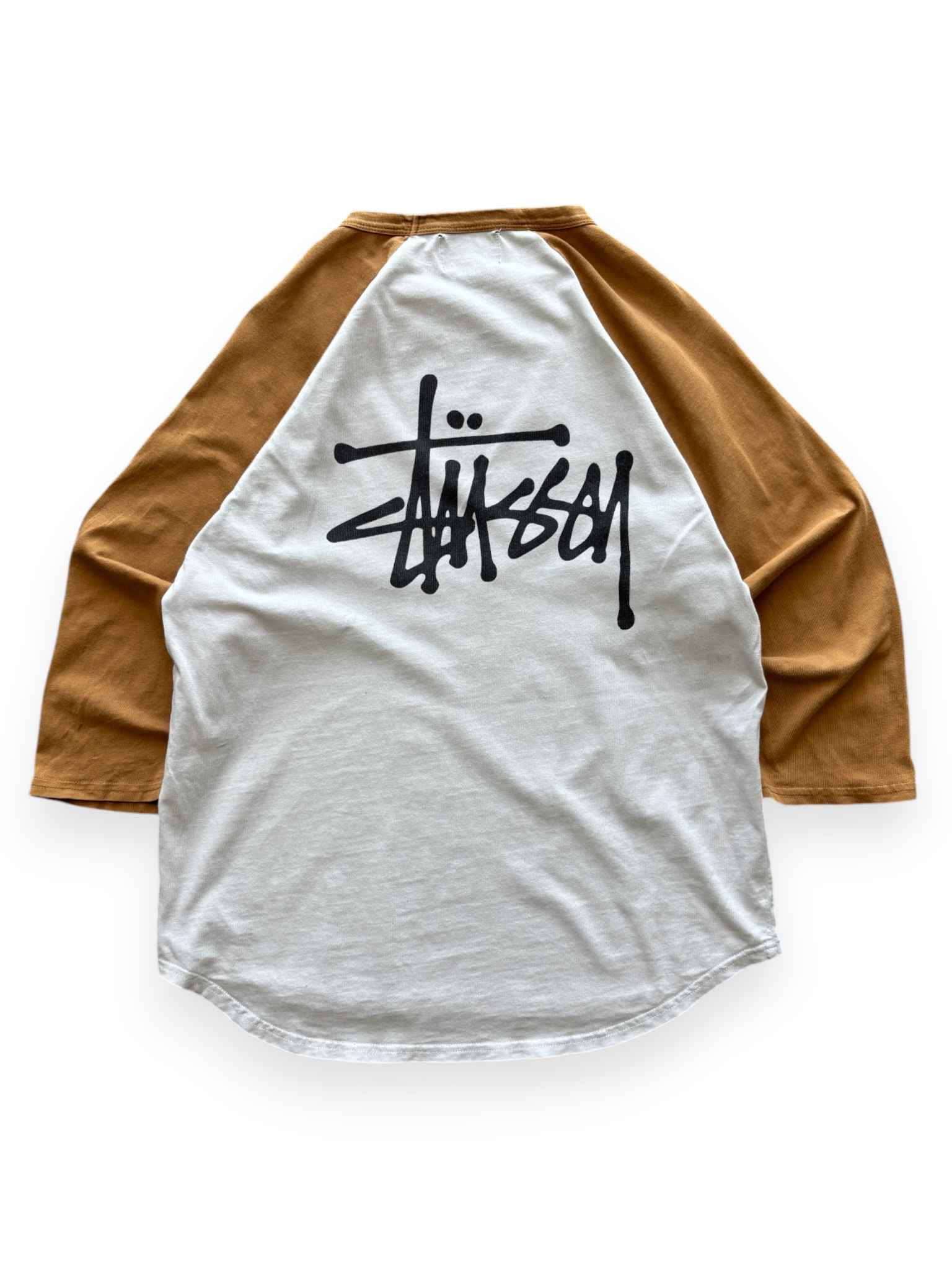 2021 Stüssy Two Tone Raglan Logo Tee (M)