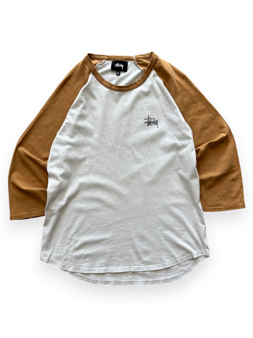 2021 Stüssy Two Tone Raglan Logo Tee (M)