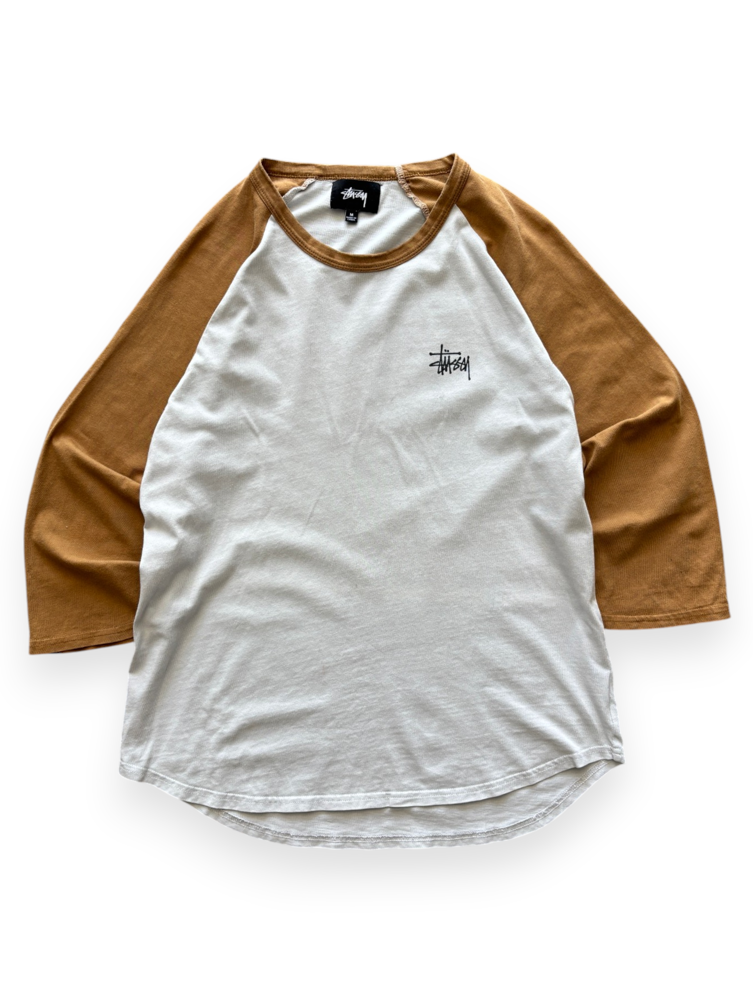 2021 Stüssy Two Tone Raglan Logo Tee (M)