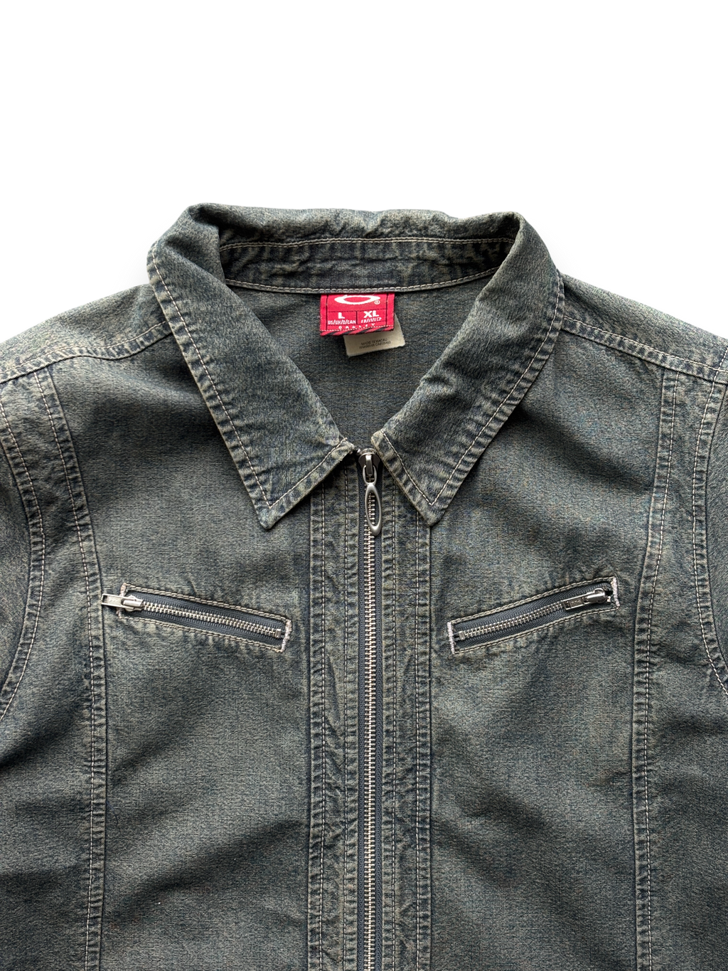 2000's Oakley Women's Denim Jacket (M)
