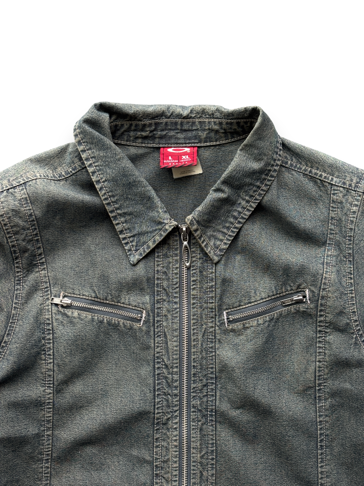 2000's Oakley Women's Denim Jacket (M)