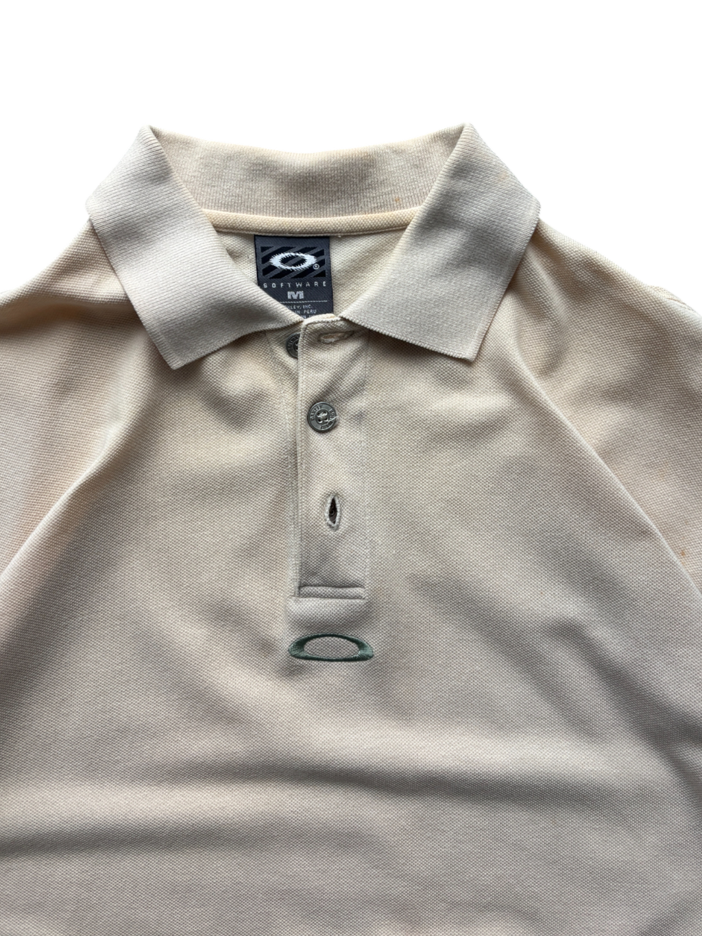 Oakley Software Beige Embroidered Icon Polo