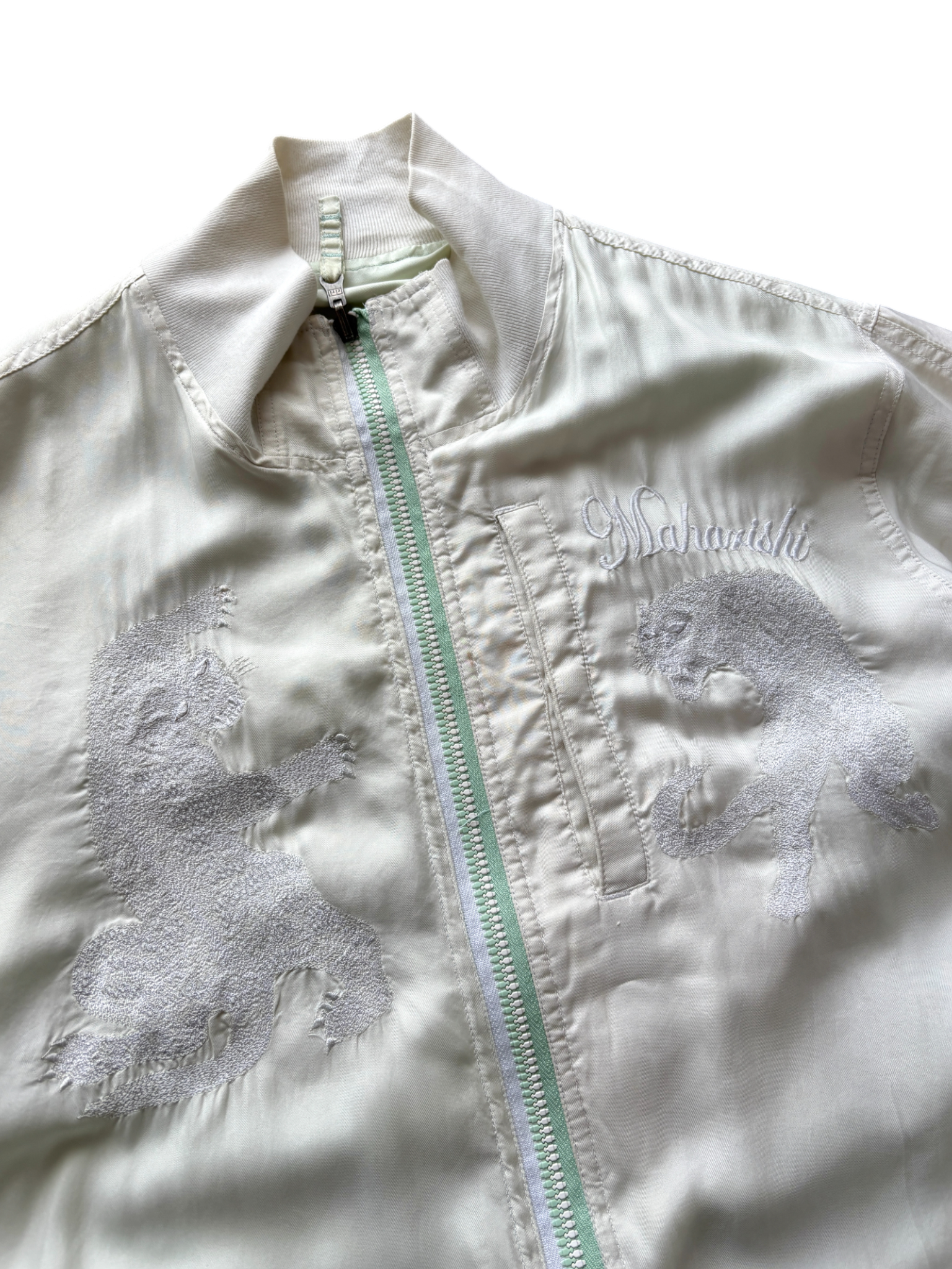 MAHARISHI REVERSIBLE EMBROIDERED DRAGON / TIGERS JACKET
