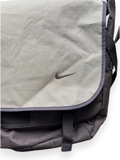 Early 2000's Nike Brown Cream Messenger Bag