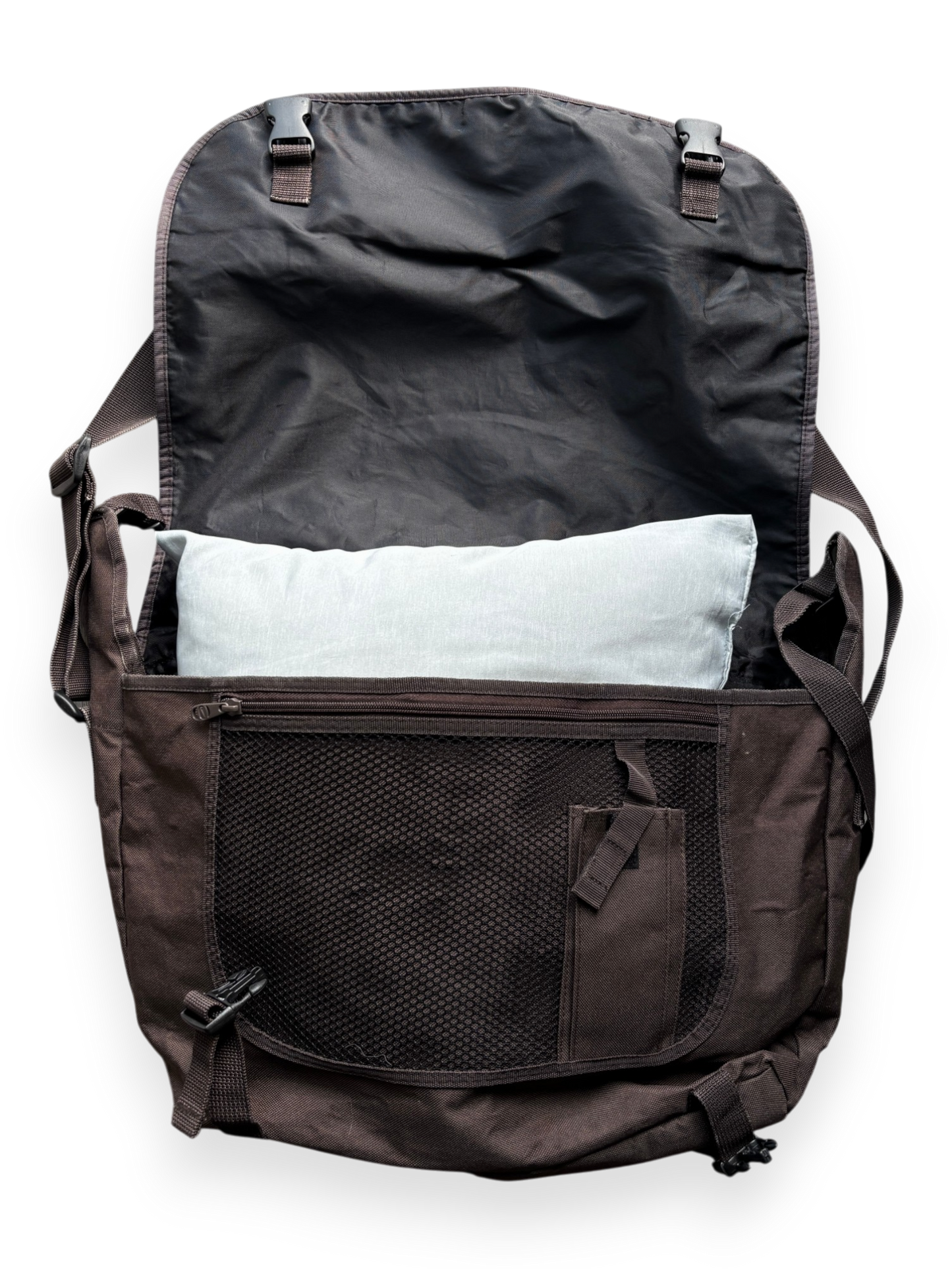 Early 2000's Nike Brown Cream Messenger Bag