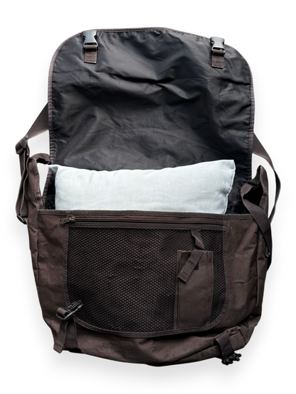 Early 2000's Nike Brown Cream Messenger Bag