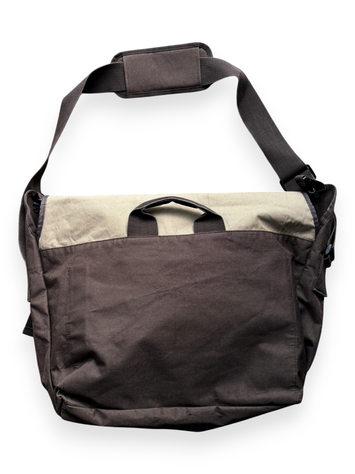 Early 2000's Nike Brown Cream Messenger Bag