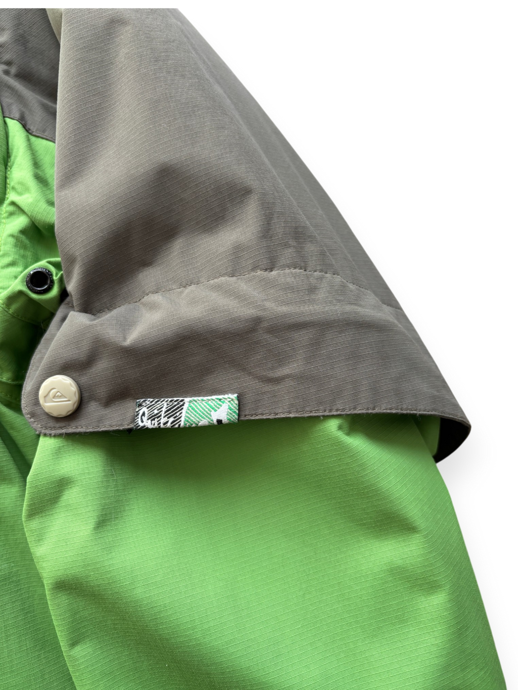 2000's QuickSilver Compass Asymmetrical Green Ski Jacket (L)