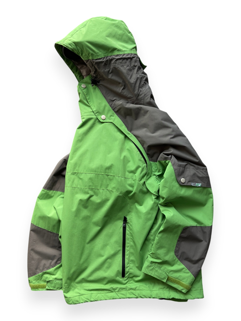 2000's QuickSilver Compass Asymmetrical Green Ski Jacket (L)