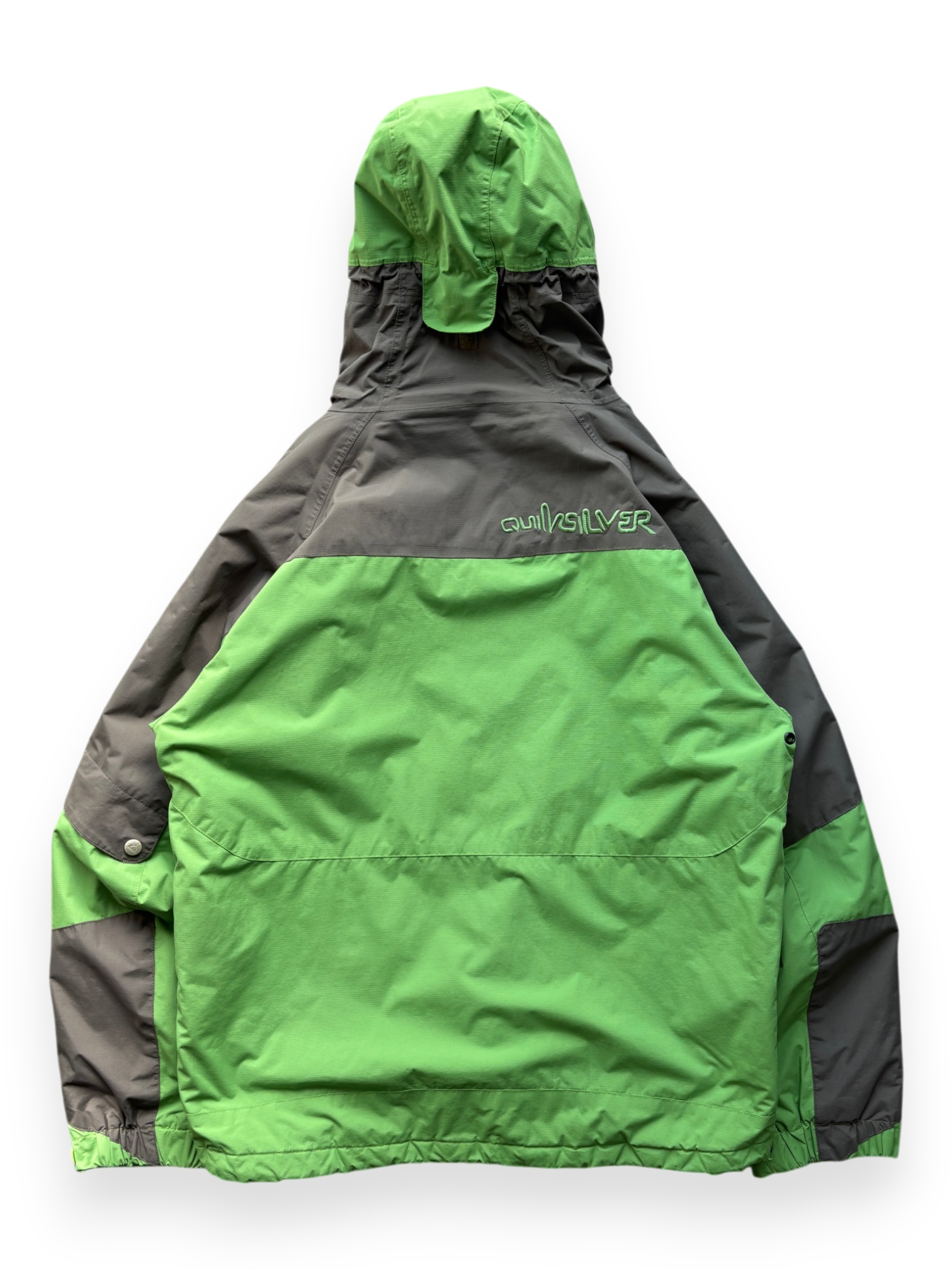 2000's QuickSilver Compass Asymmetrical Green Ski Jacket (L)