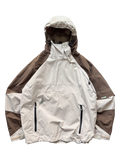 00'S QUIKSILVER ASYMETRICAL ZIP WATERPROOF SKY JACKET