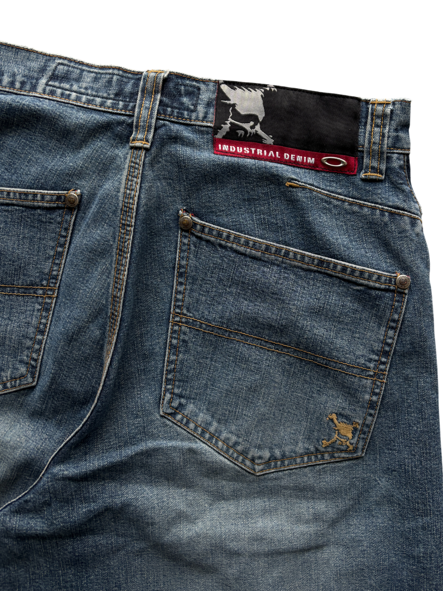 00'S OAKLEY INDUSTRIAL DENIM BAGGY SHORTS