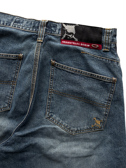00'S OAKLEY INDUSTRIAL DENIM BAGGY SHORTS