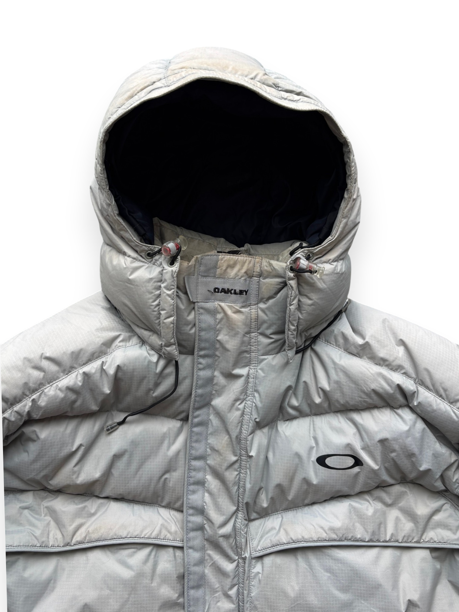 Early 2000's Oakley Light Grey Technical Puffer (M-L)