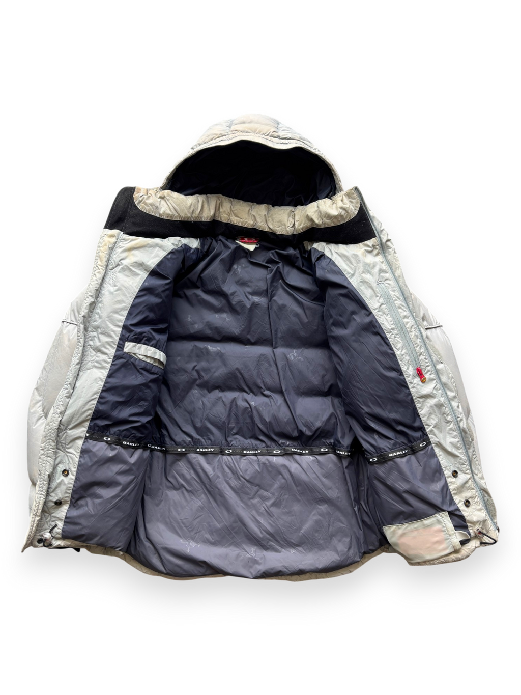 Early 2000's Oakley Light Grey Technical Puffer (M-L)