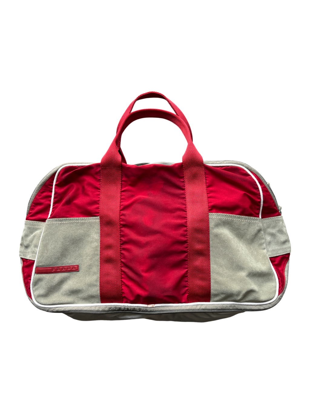 Early 2000's Prada Sport Red Bowling Shoulder Bag