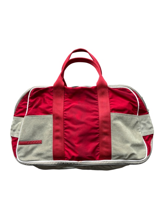 Early 2000's Prada Sport Red Bowling Shoulder Bag