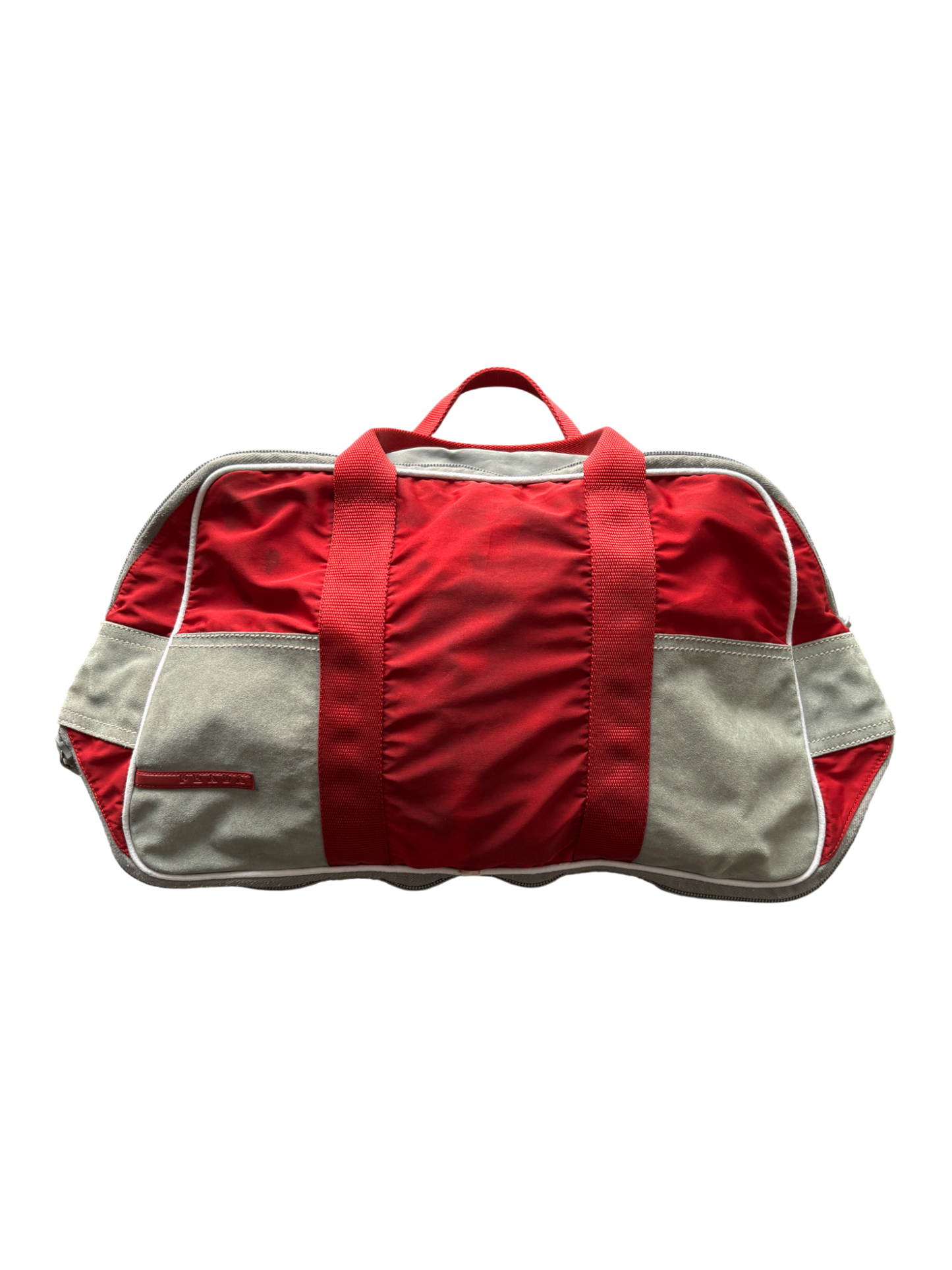 Early 2000's Prada Sport Red Bowling Shoulder Bag