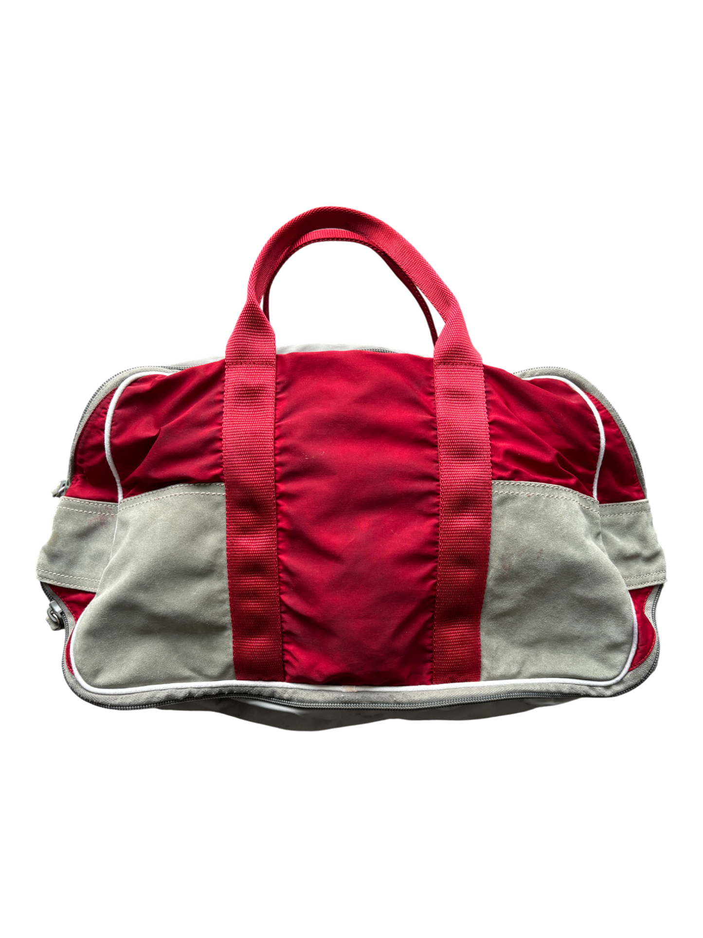Early 2000's Prada Sport Red Bowling Shoulder Bag