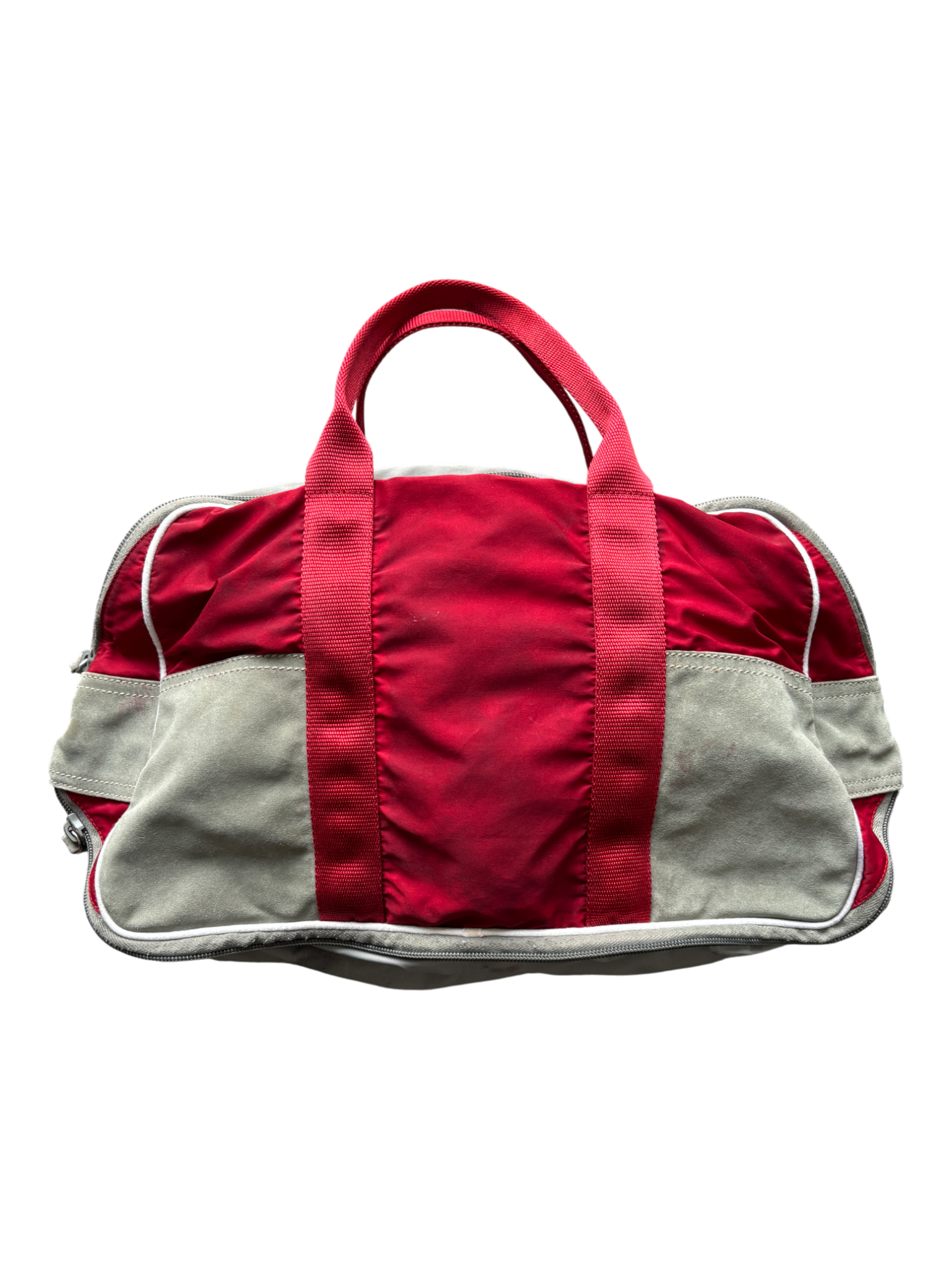 Early 2000's Prada Sport Red Bowling Shoulder Bag