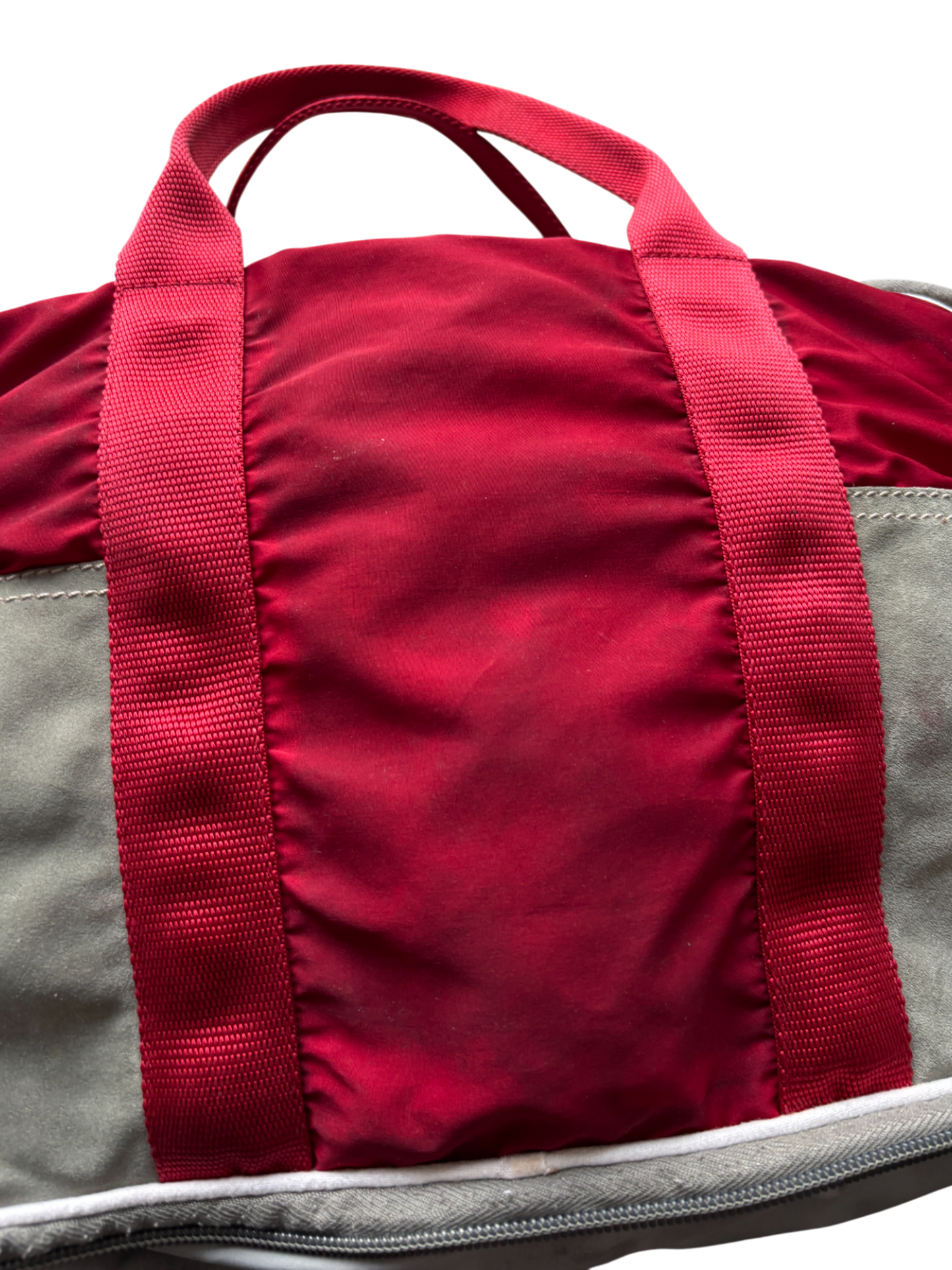 Early 2000's Prada Sport Red Bowling Shoulder Bag