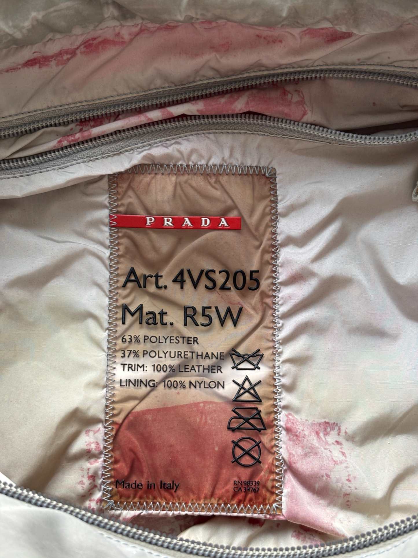 Early 2000's Prada Sport Red Bowling Shoulder Bag