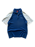 00's Oakley White / Blue Spell Out Polo