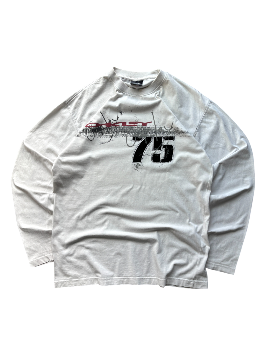 00'S OAKLEY LONG SLEEVE SPELL OUT TEE
