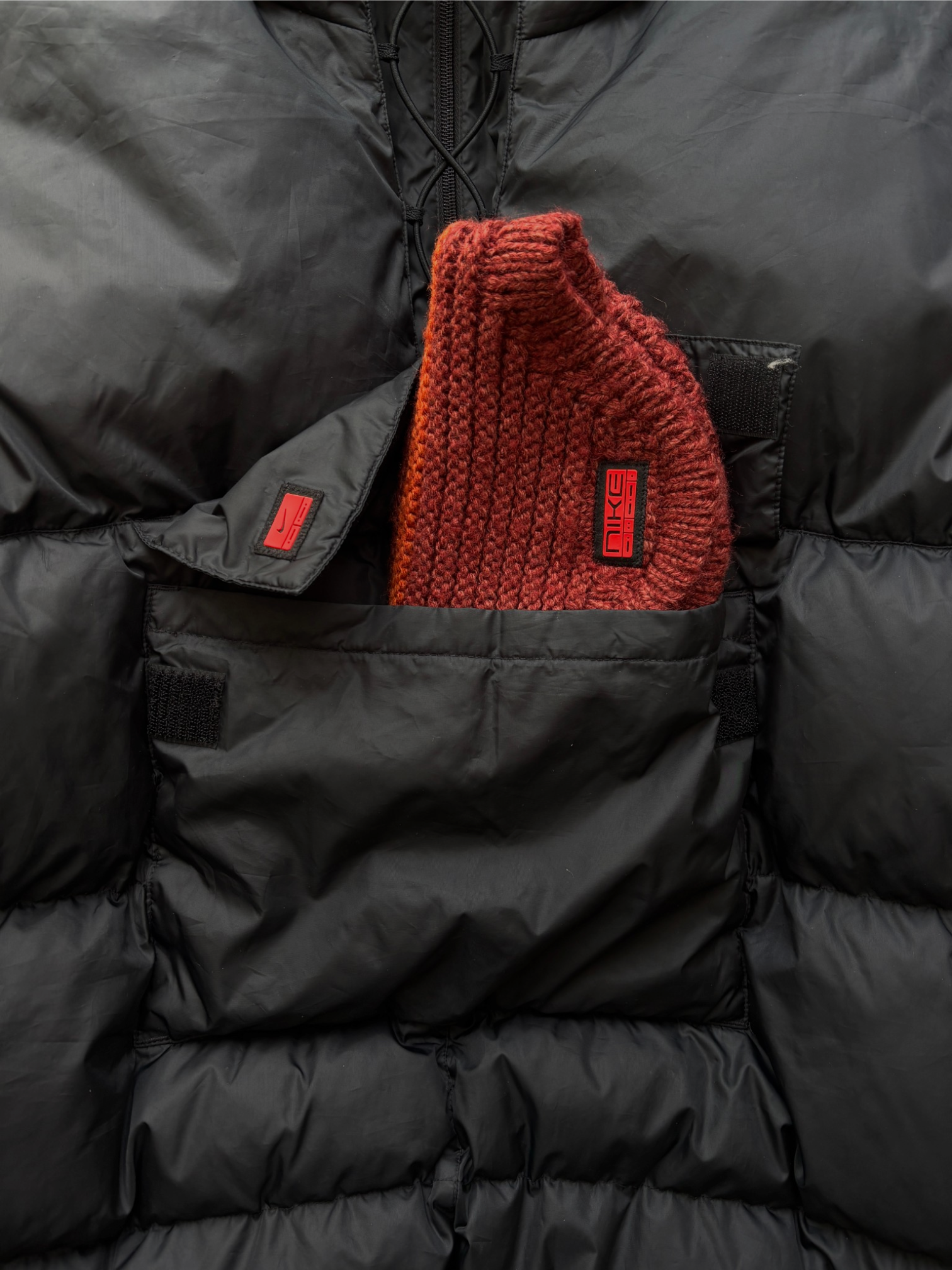 2001 Nike Urban / Morse Code Center Pocket Puffer Jacket (L)