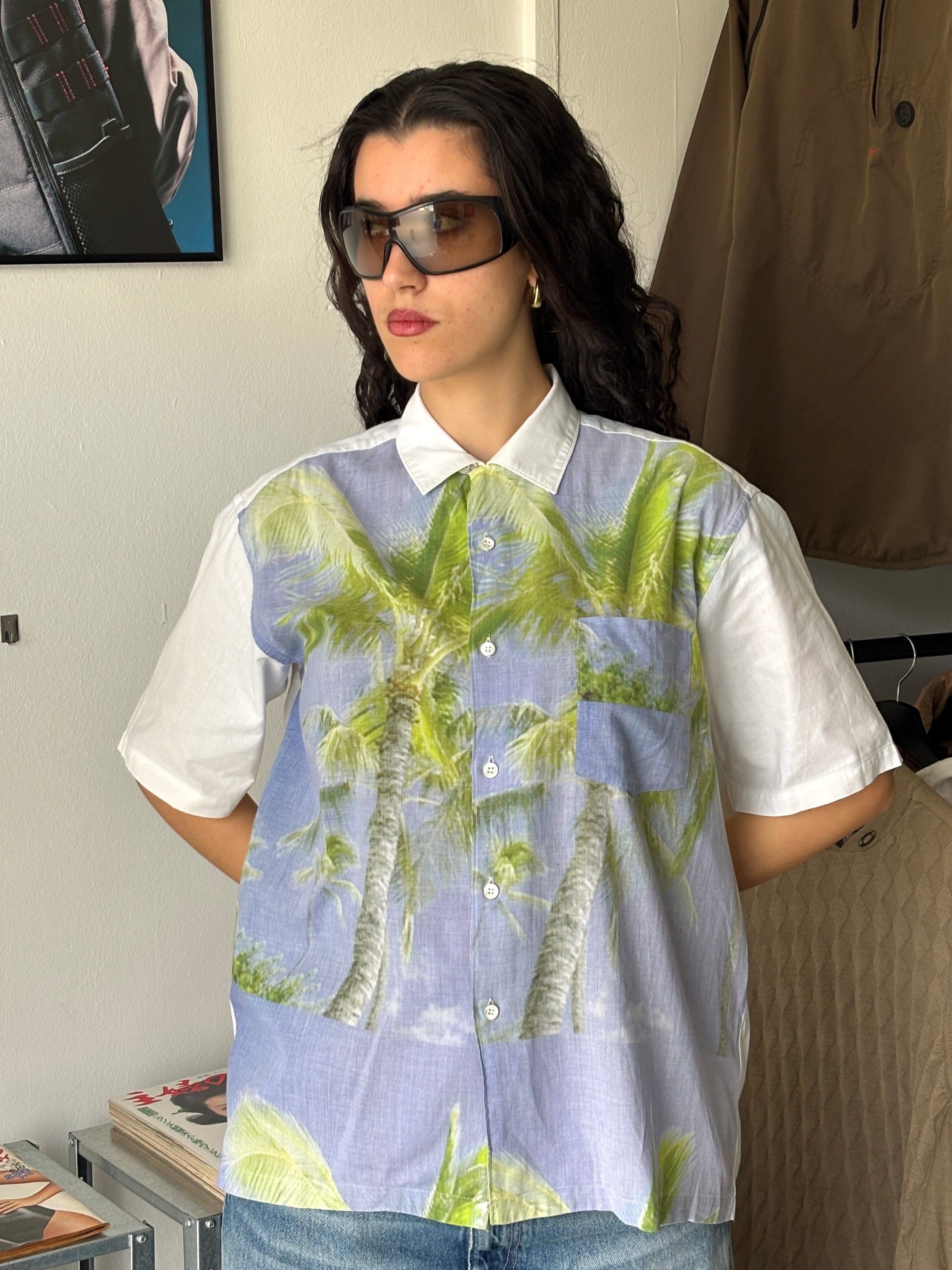 Comme Des Garçons Shirt Palm Tree Print Shirt (M)