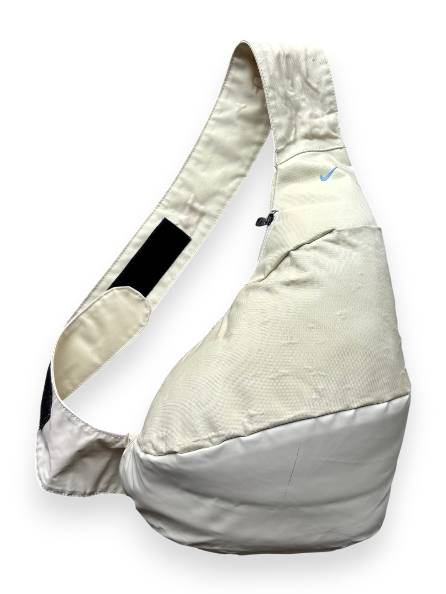Early 2000's Nike Mini Swoosh Cream Slingbag