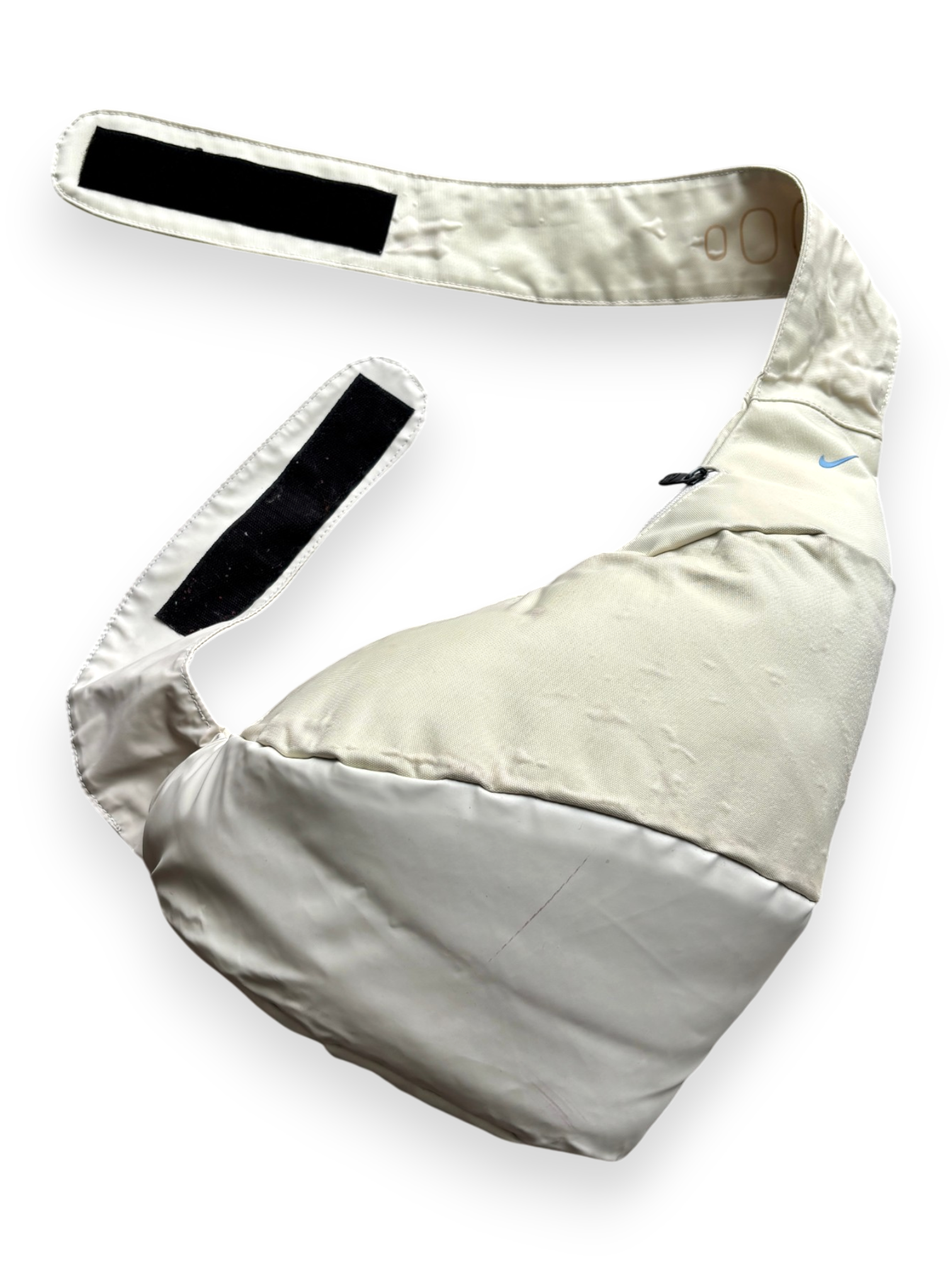 Early 2000's Nike Mini Swoosh Cream Slingbag
