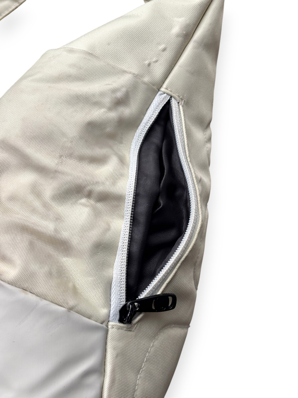 Early 2000's Nike Mini Swoosh Cream Slingbag