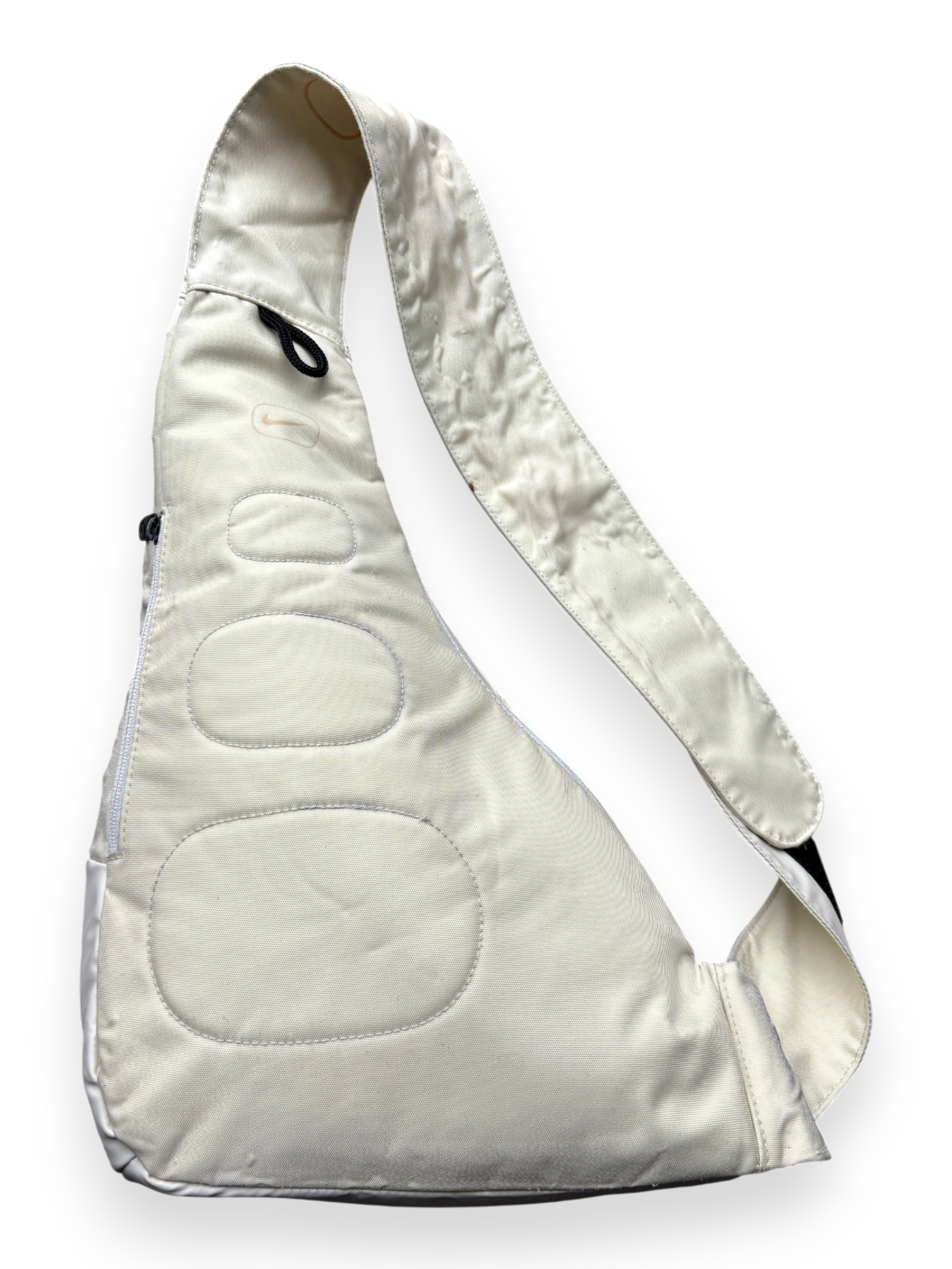 Early 2000's Nike Mini Swoosh Cream Slingbag