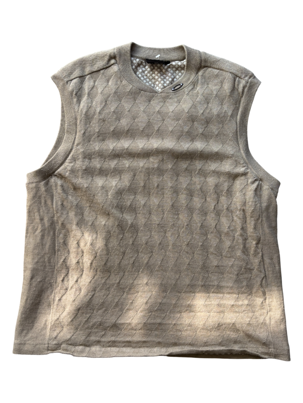 00's Oakley Knit Beige Vest (XXL)