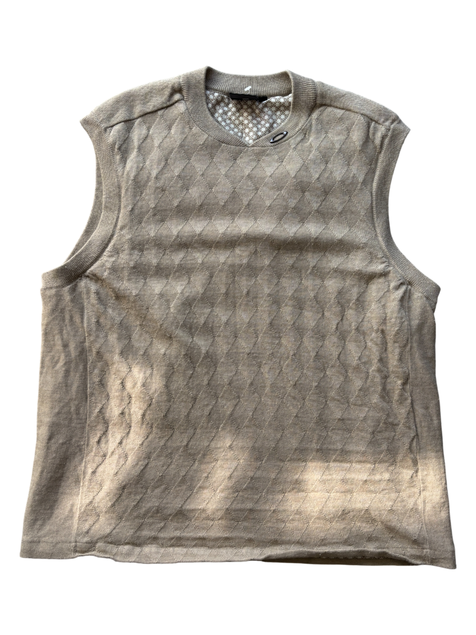 00's Oakley Knit Beige Vest (XXL)