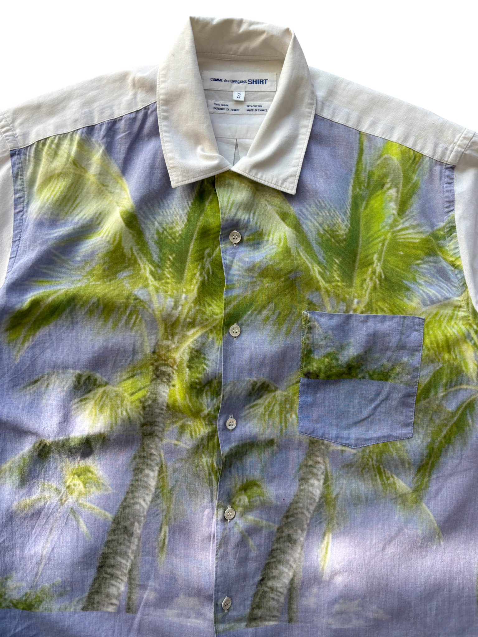 Comme Des Garçons Shirt Palm Tree Print Shirt (M)