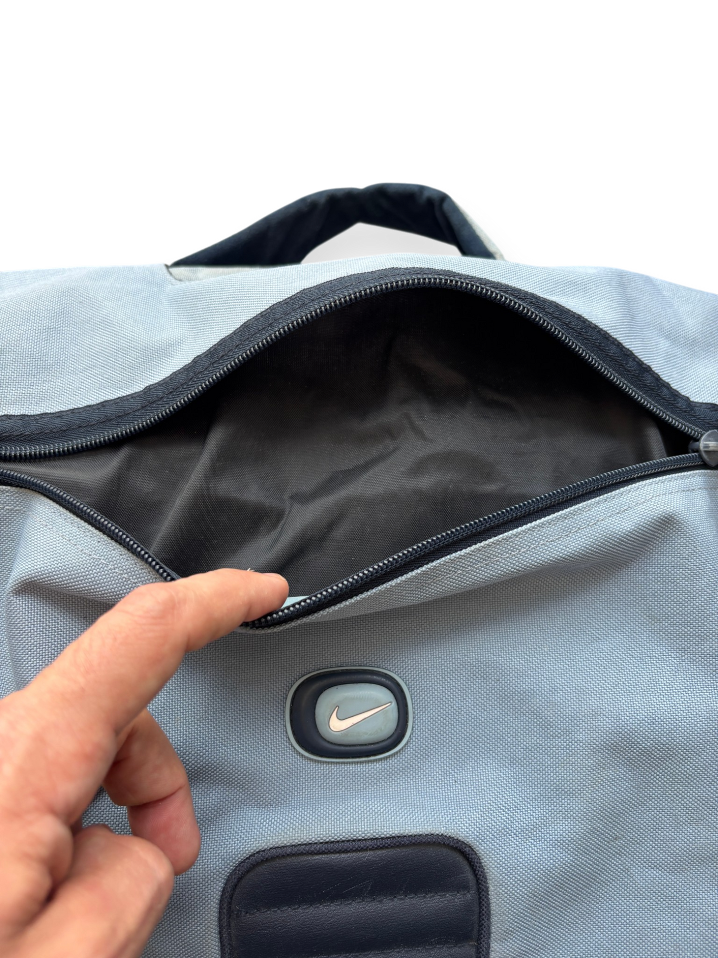 Early 2000's Nike Presto Baby Blue Messenger Bag