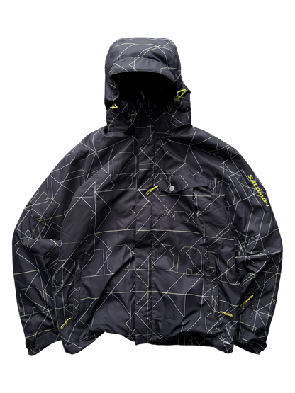 SALOMON BLACK/YELLOW SKI WATERPROOF JACKET