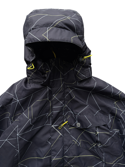 SALOMON BLACK/YELLOW SKI WATERPROOF JACKET