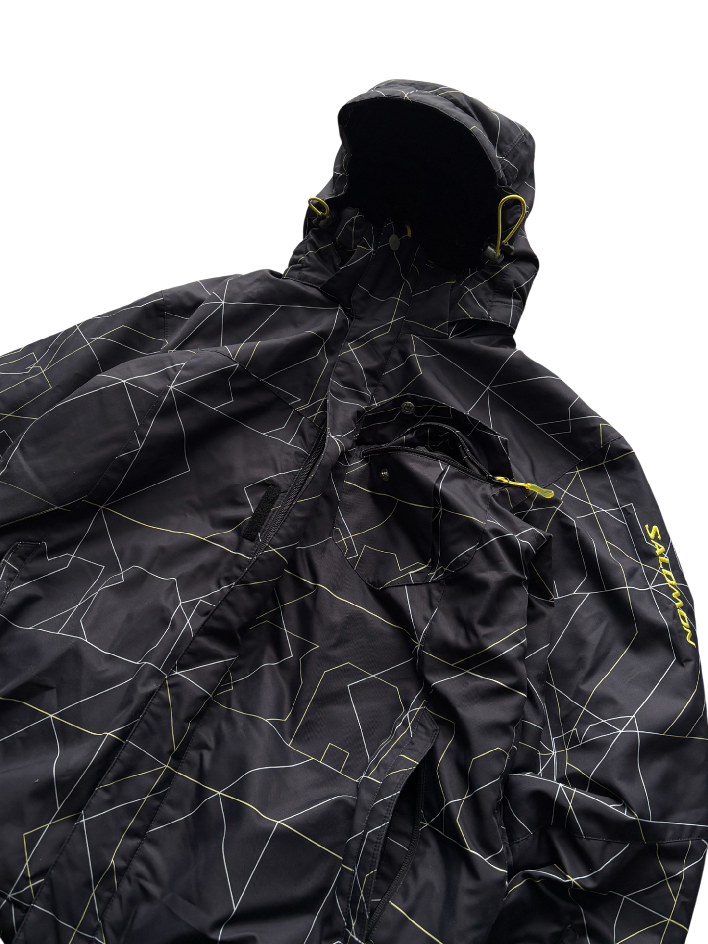 SALOMON BLACK/YELLOW SKI WATERPROOF JACKET