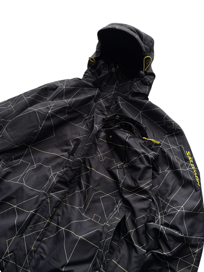 SALOMON BLACK/YELLOW SKI WATERPROOF JACKET