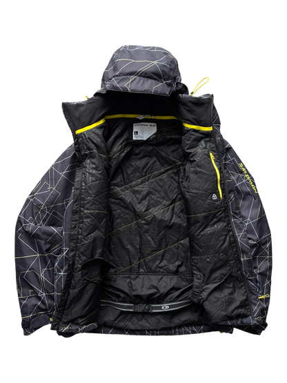 SALOMON BLACK/YELLOW SKI WATERPROOF JACKET